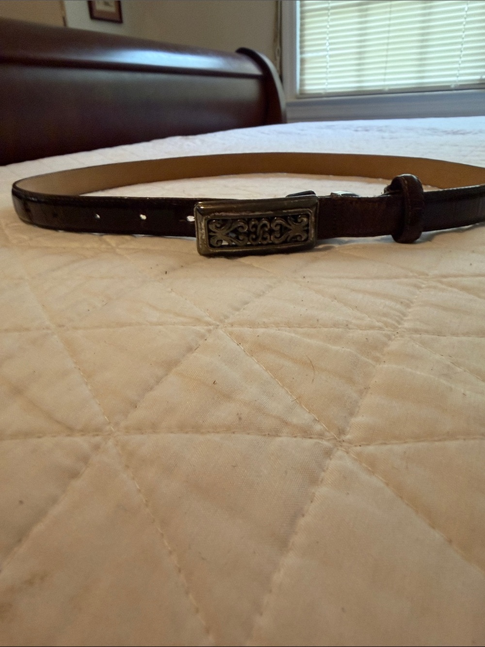 Leather vintage Brighton Belt size large - Brown